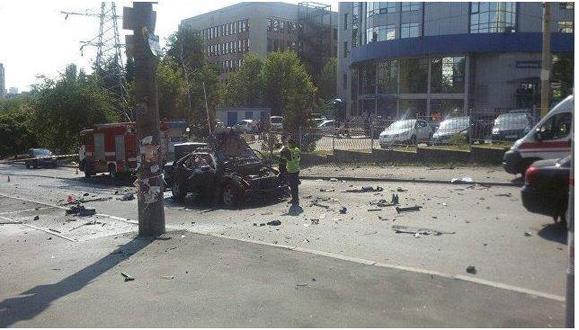 乌克兰基辅发生汽车爆炸 情报局局长在爆炸中死亡