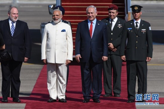印度总理莫迪访问以色列