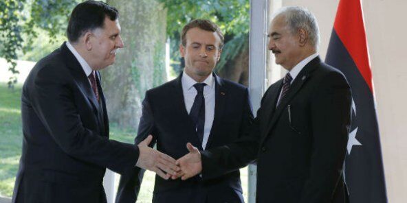 马克龙力促和解 利比亚两大对立派巴黎和谈