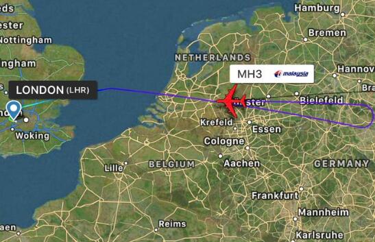 马航伦敦飞吉隆坡航班MH3紧急返航 原因暂不明