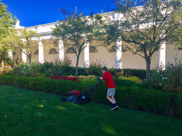 11岁少年为白宫修剪草坪 获特朗普称赞“美国未来的希望”