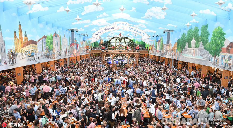 2017年慕尼黑啤酒节开幕 600万游客齐聚一堂开怀畅饮