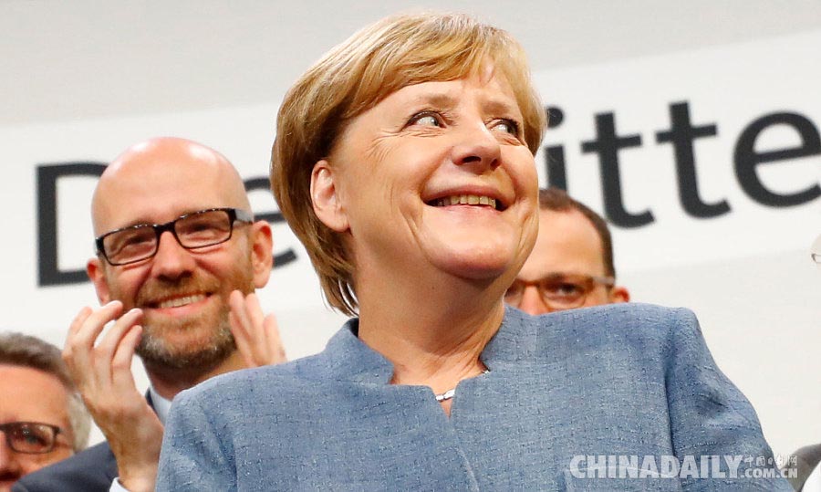 德国大选最新民调显示默克尔连任成功