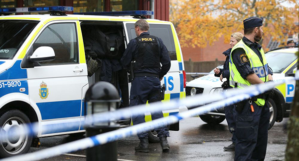 瑞典南部特雷勒堡市发生枪击事件 造成4人受伤