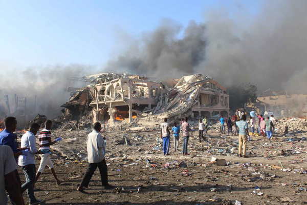 索马里首都遭遇最严重爆炸袭击 致231人死亡
