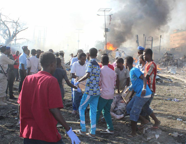 索马里首都遭遇最严重爆炸袭击 致231人死亡