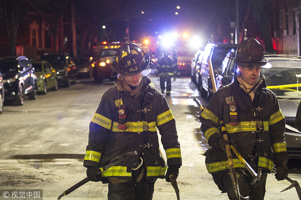 纽约遭25年来最严重火灾致12人死 系儿童玩火所致