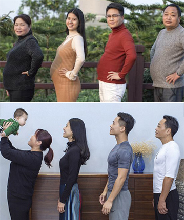英媒：中国四口之家一起健身6个月 这变化简直太惊人了！