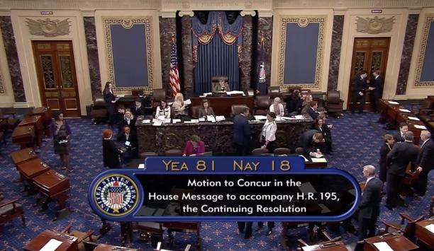 美国参议院重新投票通过临时拨款法案 联邦政府开门在即