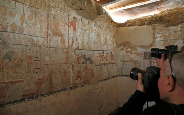 埃及考古学家发现“古墓丽影” 政府希冀提振旅游业