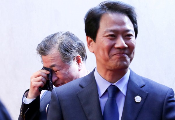 “文金会”发表《板门店宣言》 韩国国家情报院院长激动落泪
