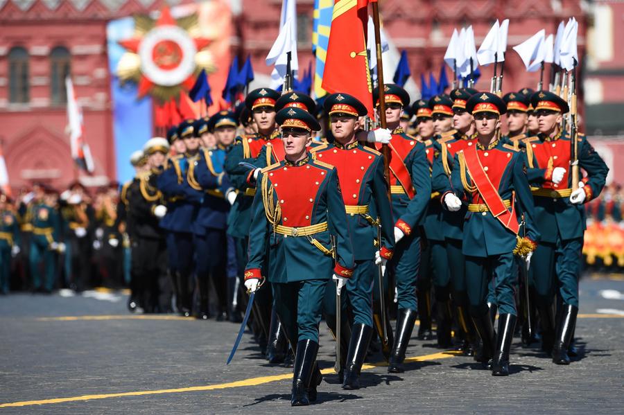 俄罗斯举行红场阅兵纪念卫国战争胜利