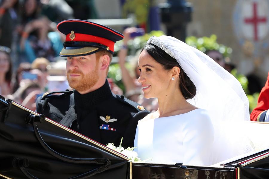 英国哈里王子与梅根·马克尔在温莎城堡举办婚