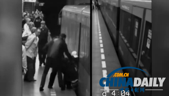 捷克女子站着打盹不慎坠落站台 地铁驶过竟安然无恙