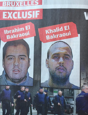 布鲁塞尔爆炸案：两嫌犯身份曝光 有犯罪前科（图）