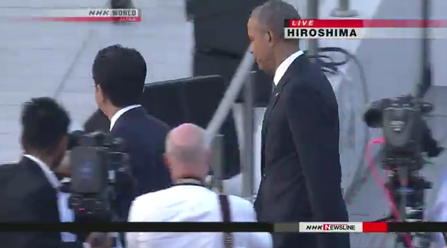 奥巴马抵达广岛发表致辞倡无核世界