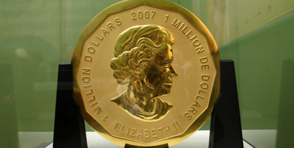 德国警察逮捕4名嫌犯 涉嫌年初偷窃百公斤世界最大金币