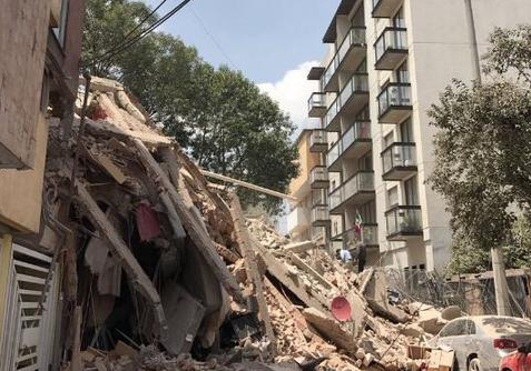 墨西哥7.1级地震已致超119死 多地建筑坍塌起火
