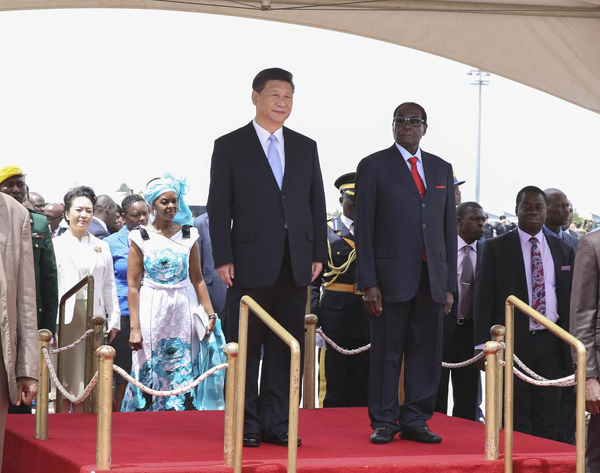 津巴布韦政要：习主席是真正的朋友 访问深化两国合作