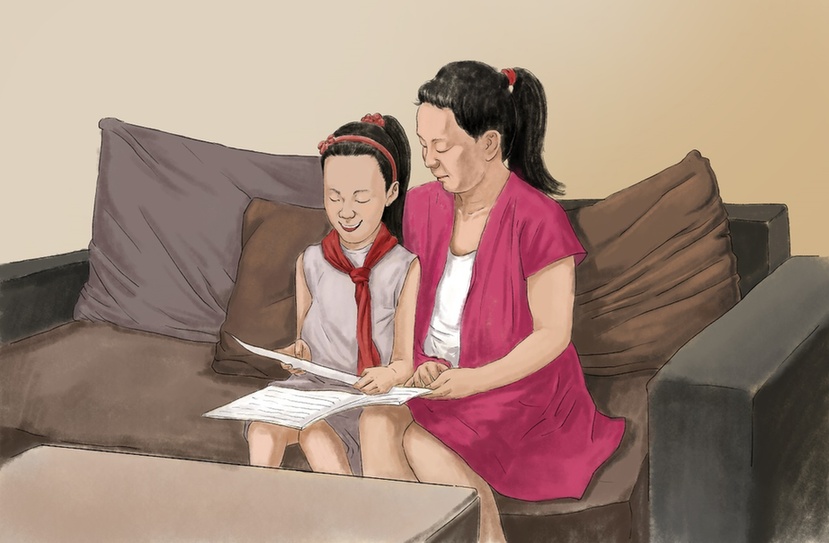 【中国那些事儿】漫话|四川十岁女孩坚持教失忆母亲读书识字 外国网友：她诠释了真正的美丽