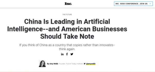 美国学者：中国科技创新成就令人刮目相看 AI技术领先世界
