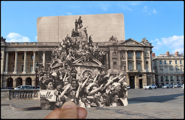 历史与现实：艺术家还原解放巴黎战役