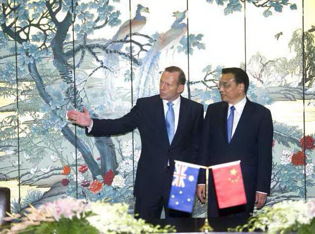 李克强同澳大利亚总理举行中澳总理年度定期会晤