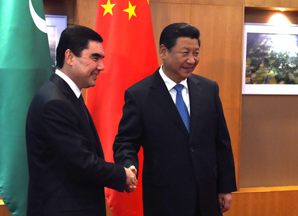 习近平会见土库曼斯坦总统别尔德穆哈梅多夫