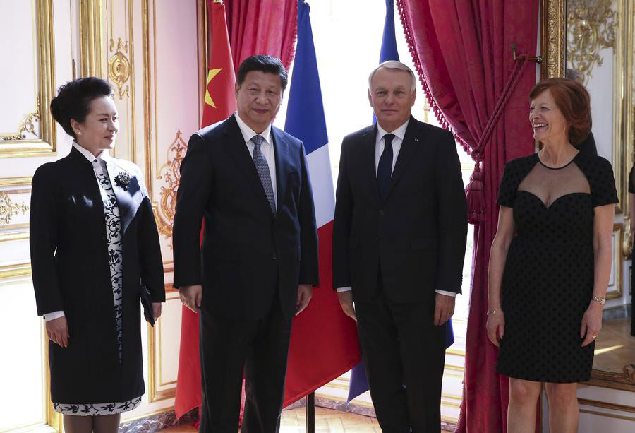 习近平分别会见法国总理、参议长和国民议会议长