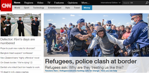 9月8日世界主流媒体头条：匈牙利边境爆发警民冲突