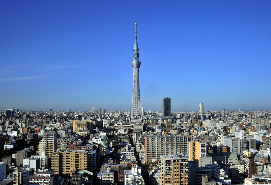 “东京天空树”正式完工 634米全球最高电视塔直冲云霄
