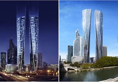 巴黎将建320米双子塔 欧洲最高建筑集多功能于一身