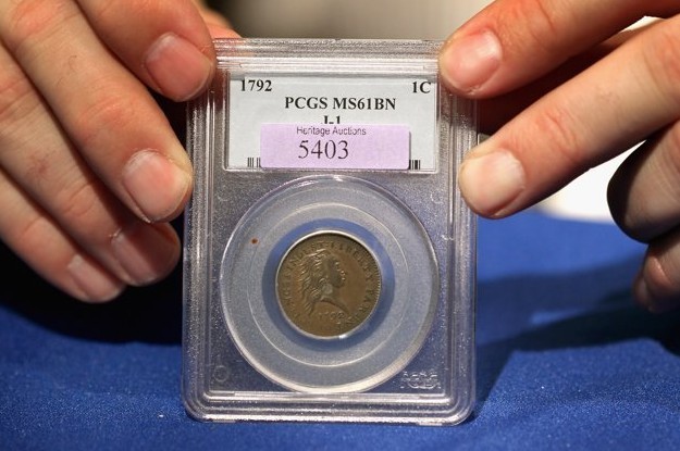 1美分硬币拍出115万美元高价 两百多年前实验所用未流通