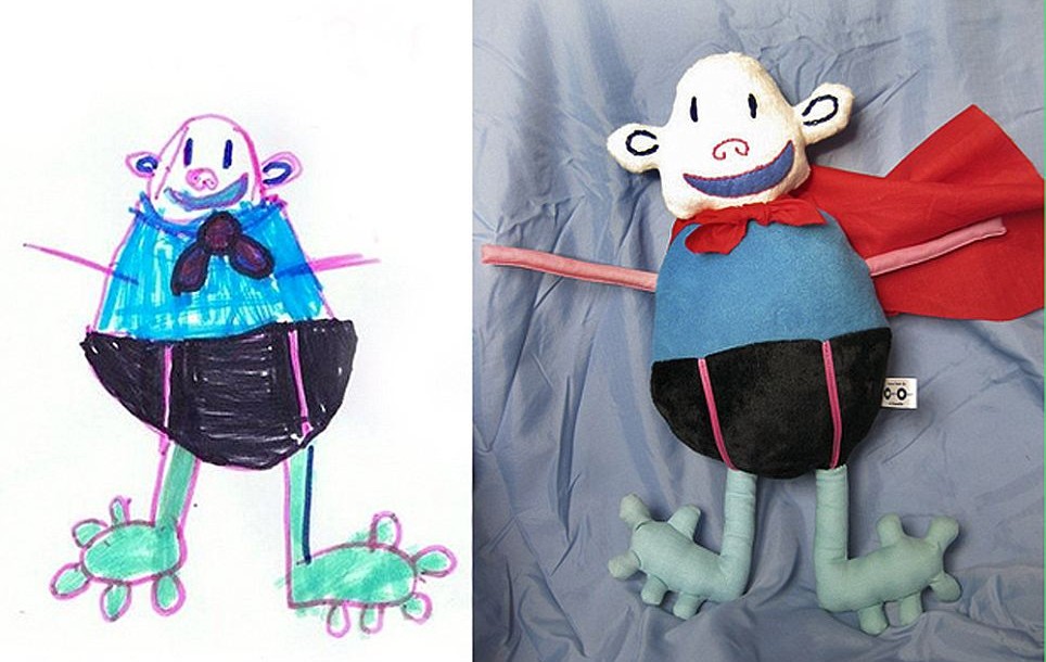 巧手主妇让宝宝涂鸦变身玩具 创意奇特供不应求