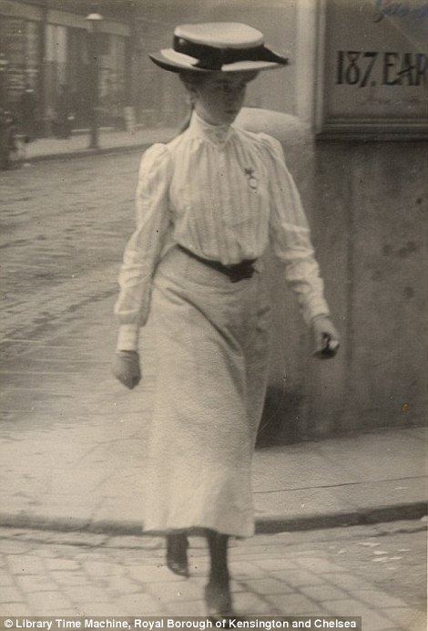 英国发现100多年前珍贵照片 伦敦巴黎妇女引领时尚