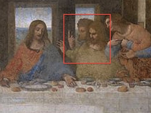 《最后的晚餐》中耶稣两门徒或是达芬奇自画像