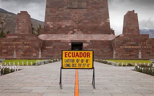 厄瓜多尔“世界中心”名不副实 公园赤道“跑偏”了
