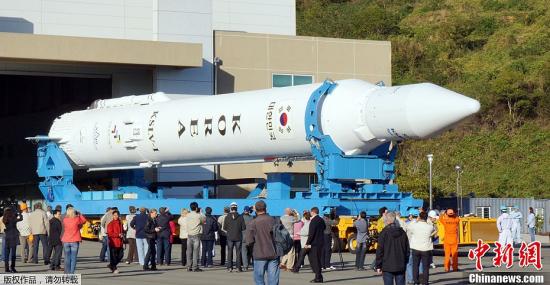 韩“罗老”号已安置在发射台 26日进行第3次发射