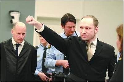 挪威枪击案凶手布雷维克称监狱违反人权 限制其使用电脑