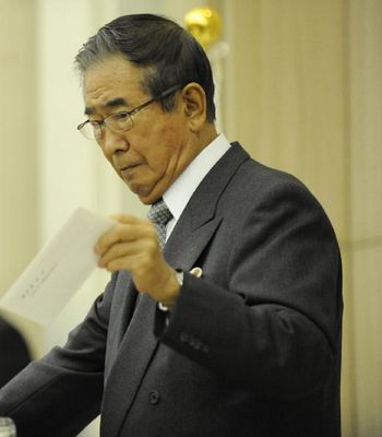 石原慎太郎将于11月13日组新党 奋起日本党解散