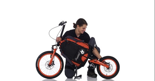 背包上山骑车下山 荷兰公司推出创意“背包山地车”