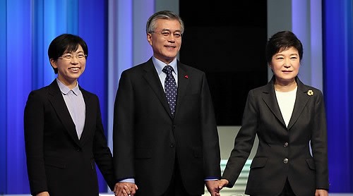 韩国总统候选人第二次电视辩论将于今晚举行