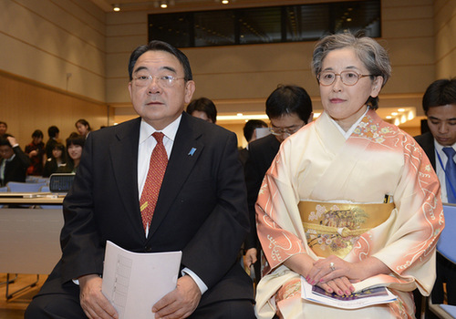 日本新任驻华大使履新后首次出席公开活动