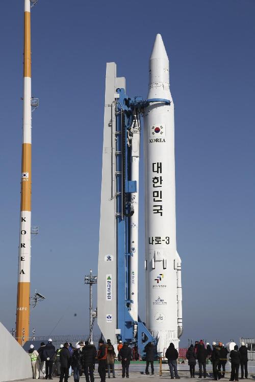 韩国“罗老”号火箭今日预备演练 计划明日发射