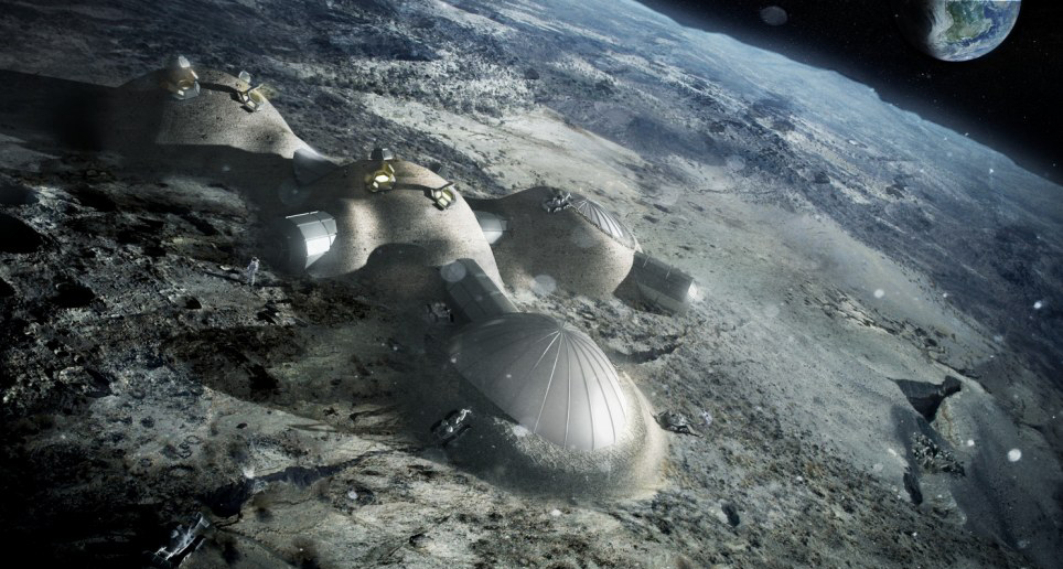欧洲航天局公布月球基地计划 3D打印技术助阵