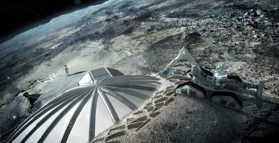 欧洲航天局公布月球基地计划 3D打印技术助阵