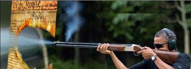 美步枪协会对射击照片不买账 奥巴马接女议员“战书”