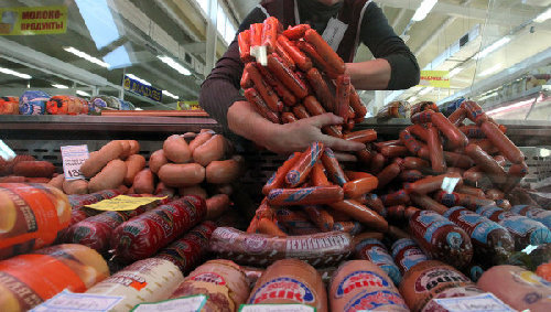 俄罗斯检测出香肠中掺加马肉