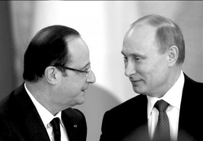 普京会晤奥朗德发生争执 批评法国搞双重标准
