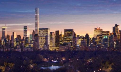 纽约最高公寓楼价格不菲 每套至少2000万美金